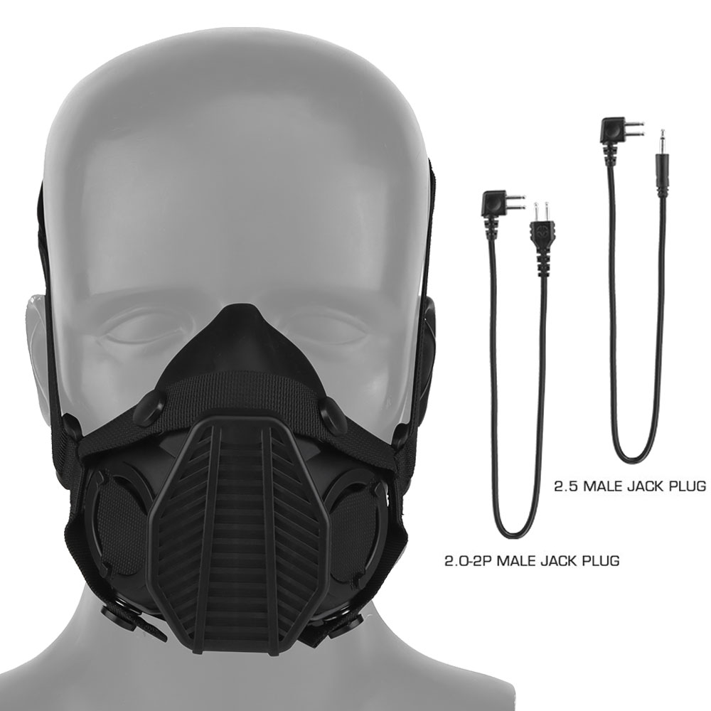 Respirator Half Face - พิเศษยุทธวิธีหน้ากากป้องกันแก๊สการสื่อสารรุ่นการล่าสัตว์กลางแจ้งAirsoftหน้ากากครึ่งหน้าฮาโลวีนCosplay Props