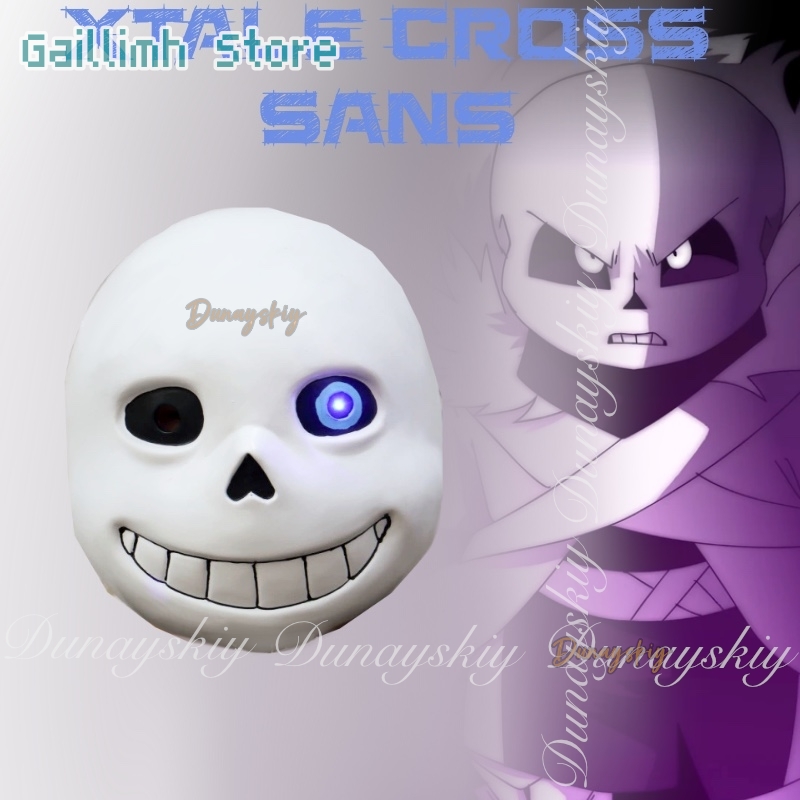 Black Face Mask Pack - UNDERTALE เกม XTALE ครอส แซนส์คอสเพลย์ตัวละครต้านทานฮีโร่พร้อมสีขาวสีดำเสื้อผ้าพร้อมหน้ากากกะโหลกฮาโลวีนคอสเพลย์เครื่องแต่งกายชุด