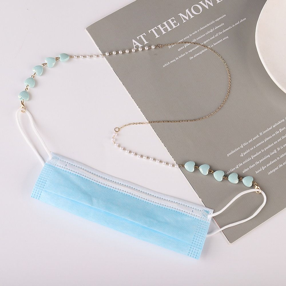 Mask Chain Holder - สายคล้องหน้ากาก สายคล้องแว่นตา อุปกรณ์เสริมสำหรับแว่นตา สายคล้องแว่นตาแบบมีลูกปัด สายคล้องแว่นกันแดด
