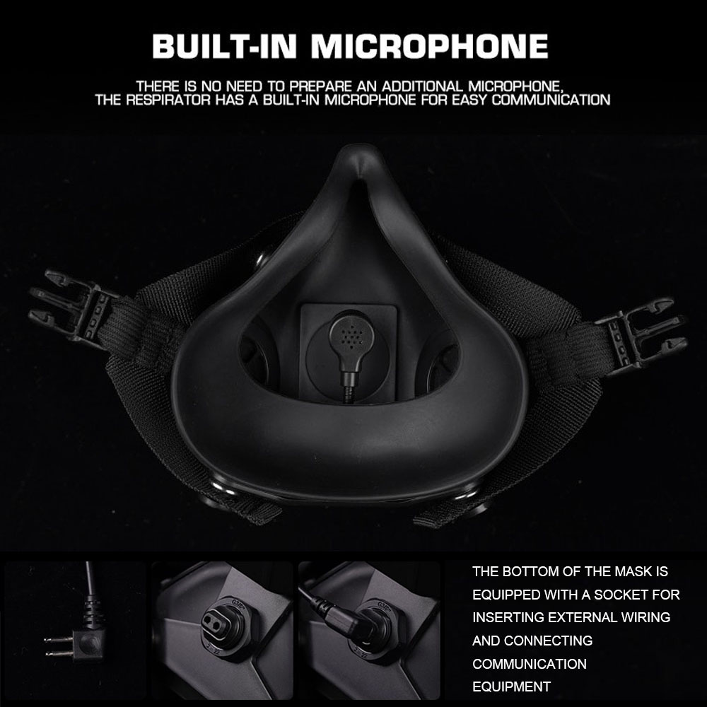 พิเศษยุทธวิธีหน้ากากป้องกันแก๊ - Respirator Half Face บทวิจารณ์และราคา