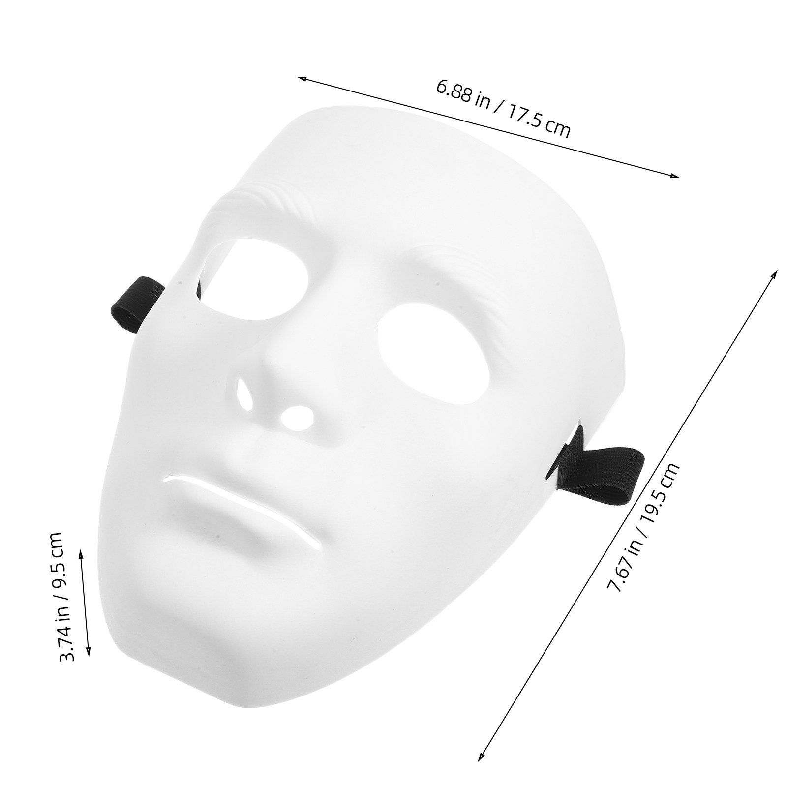 หน้ากากเต็มหน้าสำหรับงานแฟนซี  - Black Face Mask Pack บทวิจารณ์และราคา